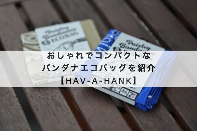 おしゃれでコンパクトなHAV-A-HANKのバンダナエコバッグ